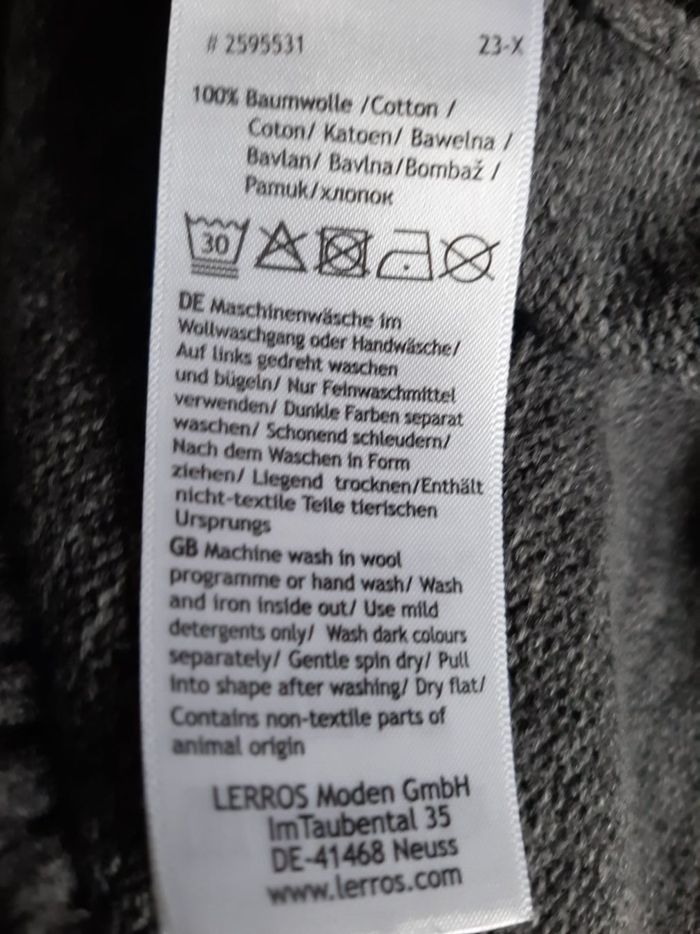 Giacche: Herrenstrick Jacke LERROS Gr. XXL grau – Usato da Konolfingen venduto da Mcumulus 3