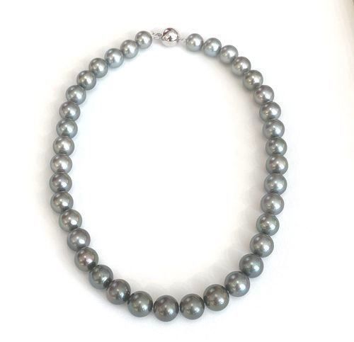 Perle (finte): Collier: Tahiti-Perlen 12-14mm, 4.850,- – Nuovo e nell'imballaggio originale da Zürich venduto da juwelier-damken 3