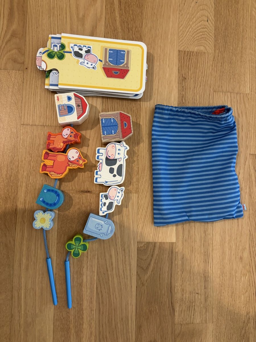 Haba Giochi: Haba Auffädelspiel mit Puzzle – Nuovo (secondo la descrizione) da Remetschwil venduto da est_zk69