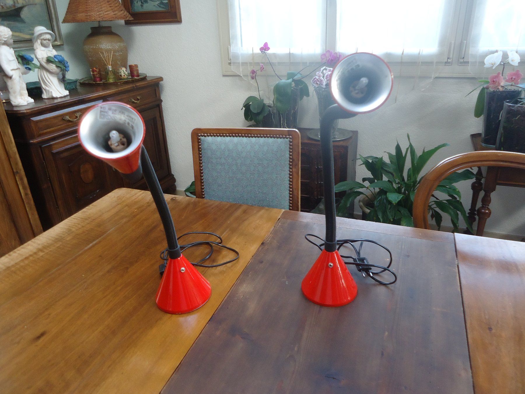 Lampade: Lampes de bureau flexibles 2 pièces - Design 1975 – Usato da Vessy venduto da mafabe