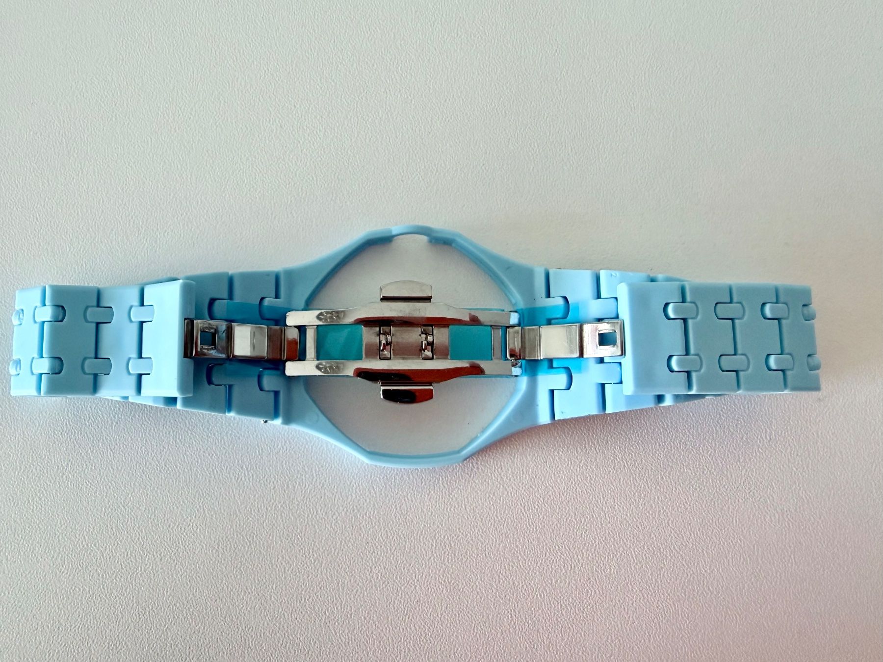 Swatch Uhren: Bracelet polymère bleu ciel+déployante pour Royal Pop LAN BA – Neu (gemäss Beschreibung) aus Mont-sur-Lausanne von vmi_ym5l 4