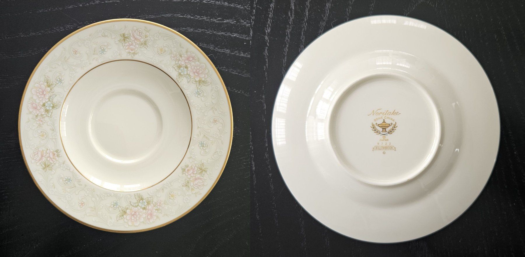 Noritake Set di piatti: Noritake Bone China Japan 9722 Willowbrook Tee Service – Usato da Henau venduto da Telesto