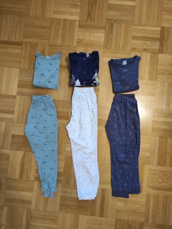Langarm Pjama 3x in grösse 110/116