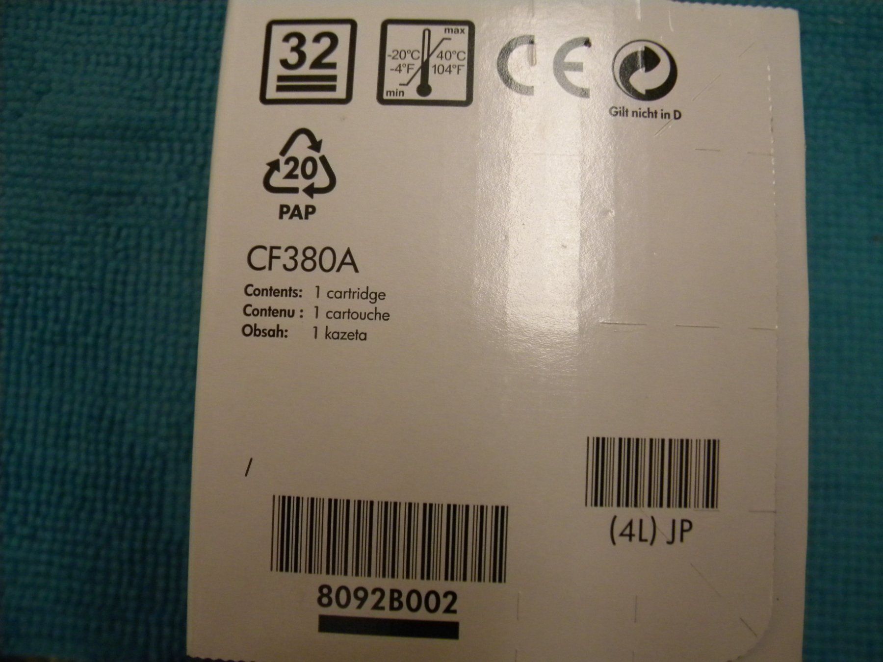 Hewlett Packard Cartucce per stampanti & toner: CF380A  312A – Nuovo e nell'imballaggio originale da Bühler venduto da Wini100 2