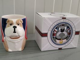 Britische Bulldogge Tasse,Neu im Originalkarton, Sammler