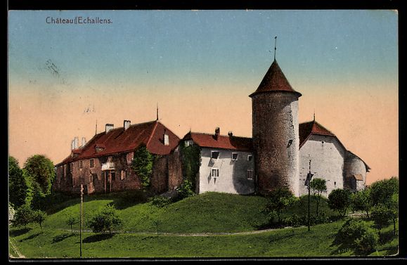 Cartes postales: AK Echallens, Château d`Echallens – D'occasion à Berlin par bartko-reher