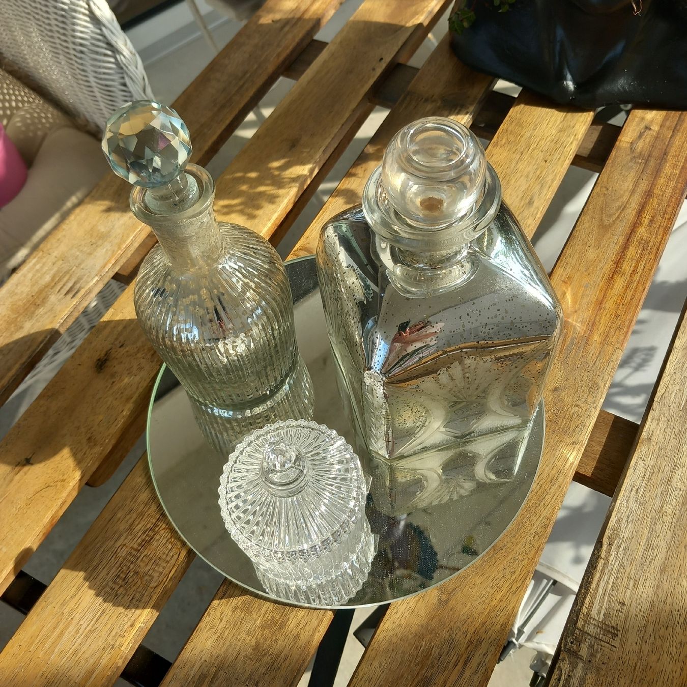 Flaconi: Zwei Glasflacon Bauernsilber u.ein Döseli / Vintage – Usato da Aegerten venduto da gismolini 6