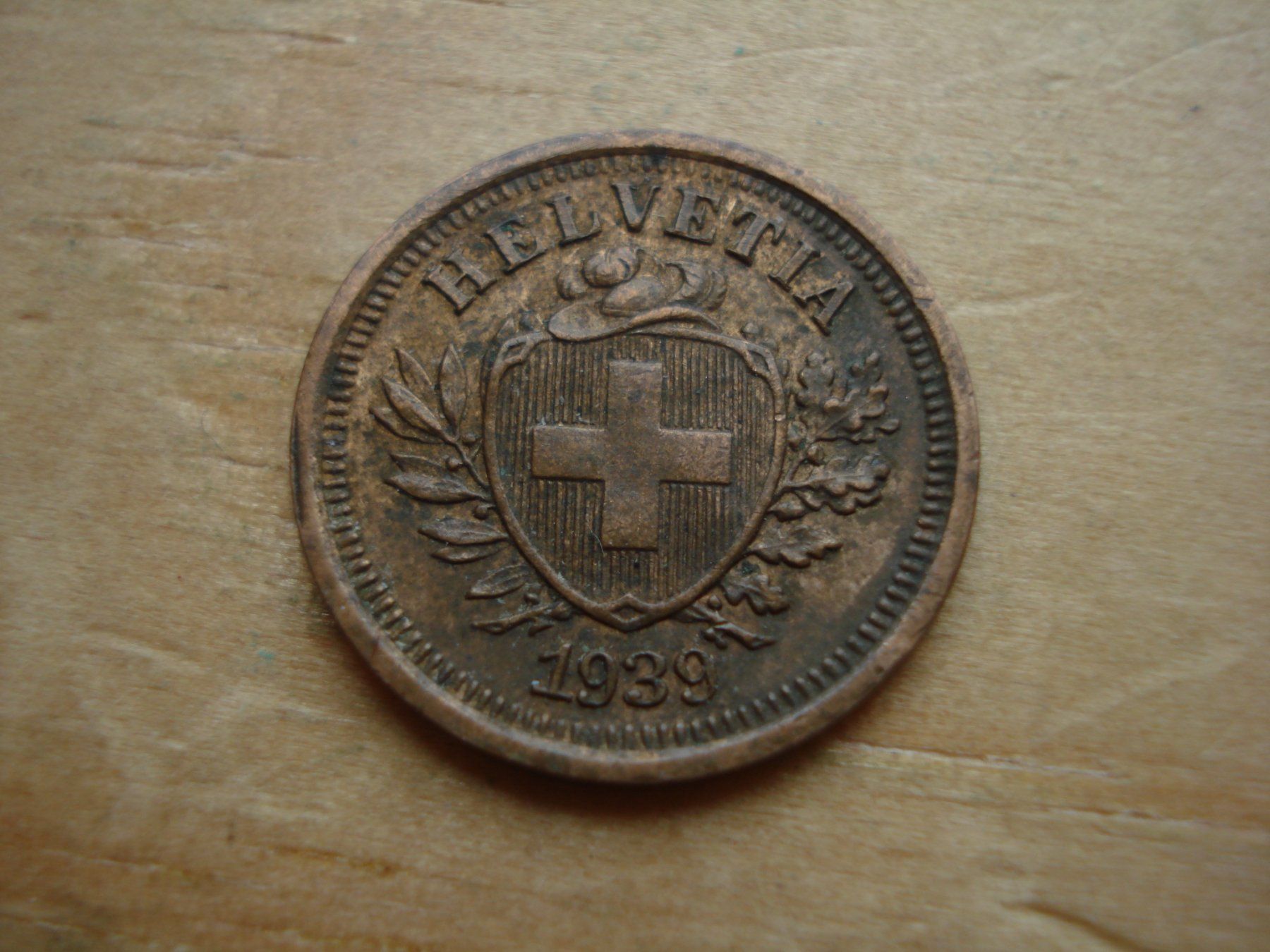 Tutti le monete: (W5) 1 Rappen 1939 – Usato da Erlach venduto da Net-Coins