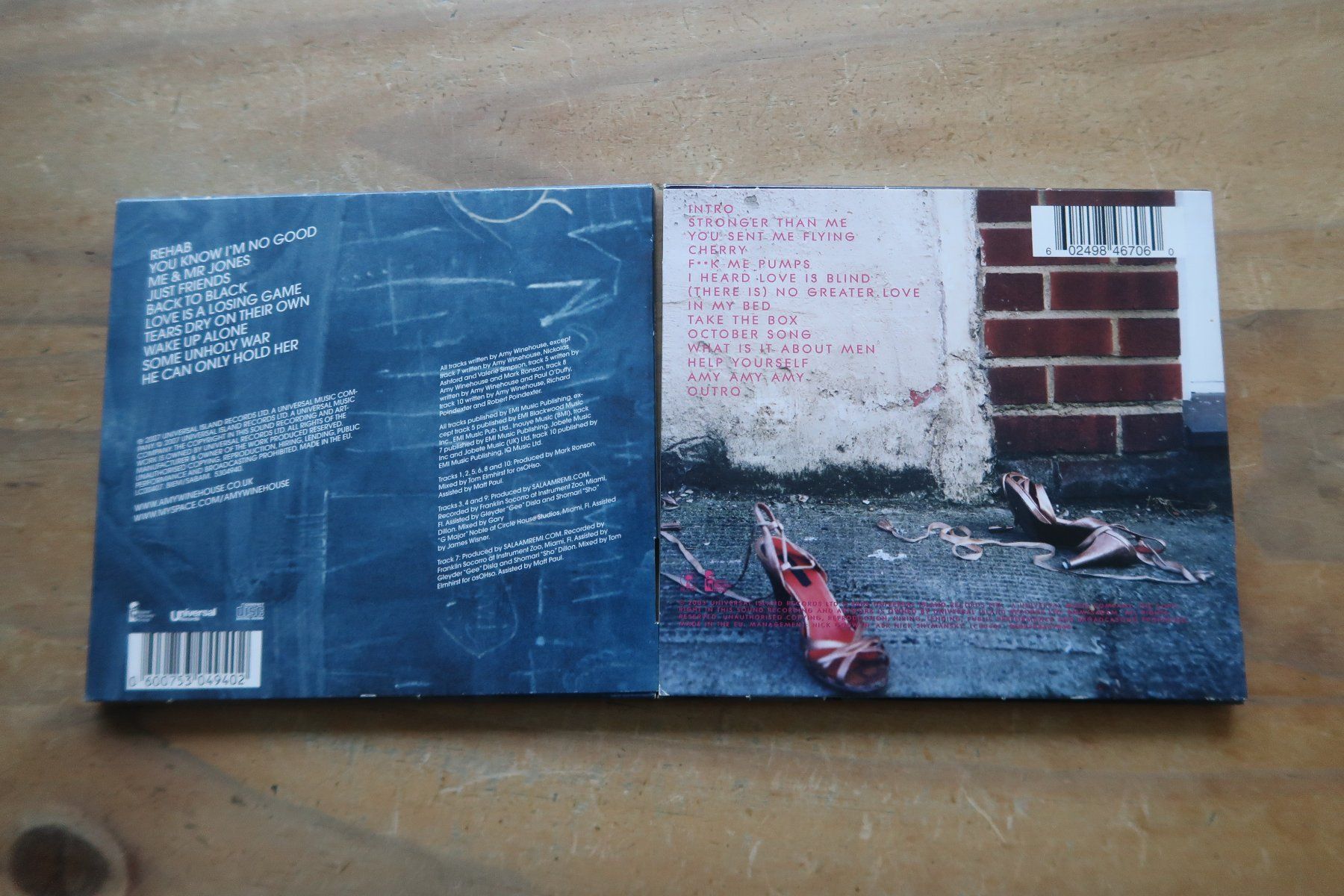 CDs: AMY WINEHOUSE - BACK TO BLACK + FRANK - 2x CD – Gebraucht aus Basel von Patiscat 1