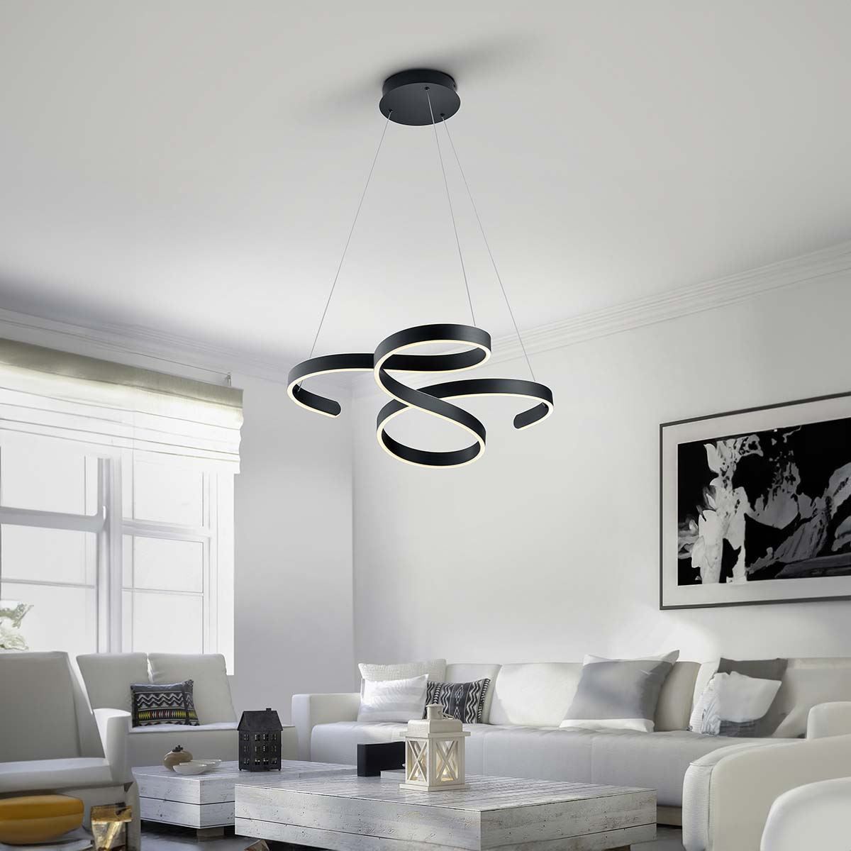 Lampadari & plafoniere: LED Pendelleuchte, Dimmer, 72 cm x 68 cm – Nuovo (secondo la descrizione) da Kreuzlingen venduto da Smart-Light 1