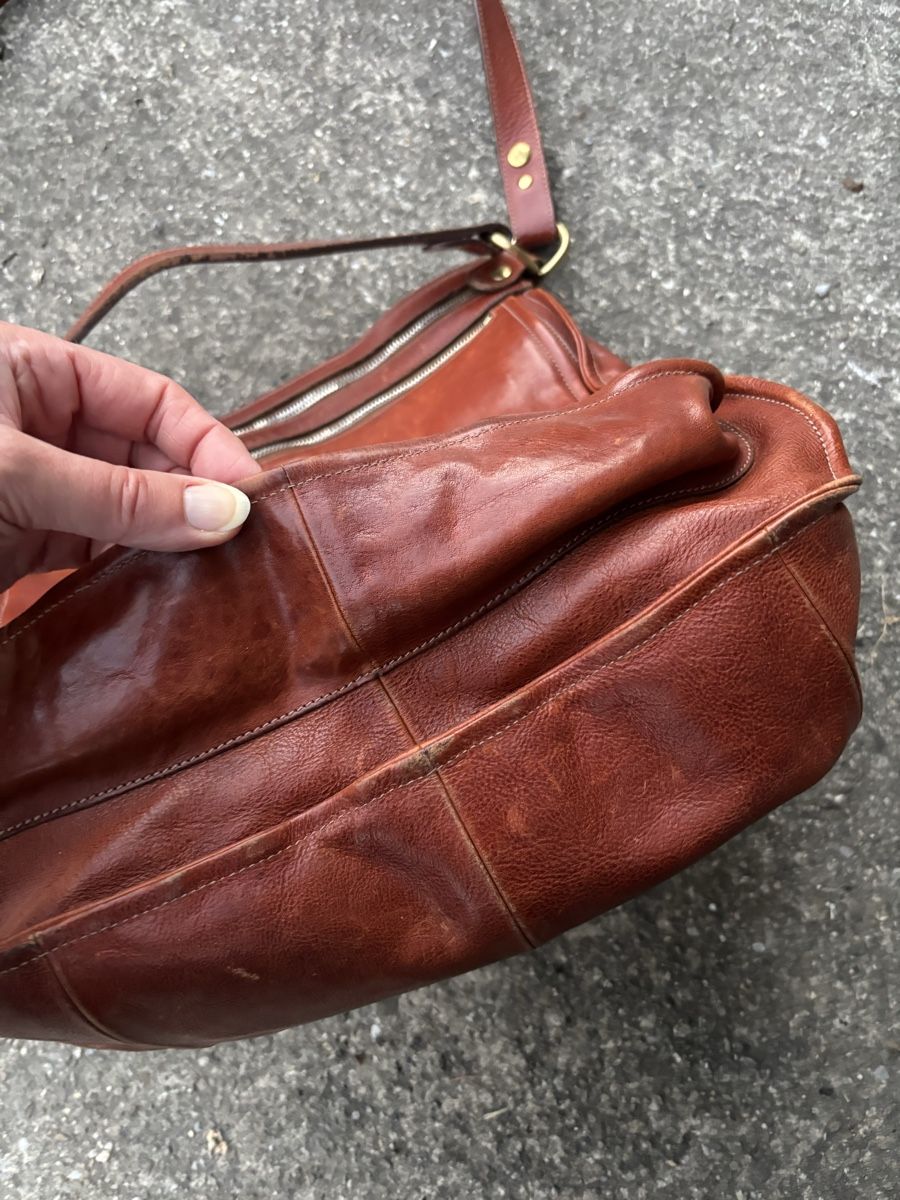 Taschen für Damen: Il Bisonte Handtasche Leder – Gebraucht aus Giswil von Miiichen 6