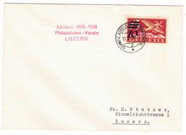 Lettre de Luzern BPA A155 pour Luzern le 11.VI.38
