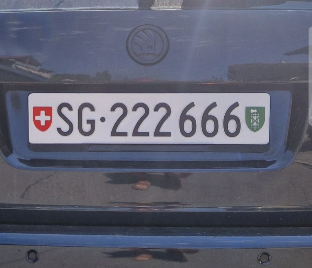 Insegne: Autonummer Kontrollschild SG – Usato da Flums venduto da 19KIMA81 1