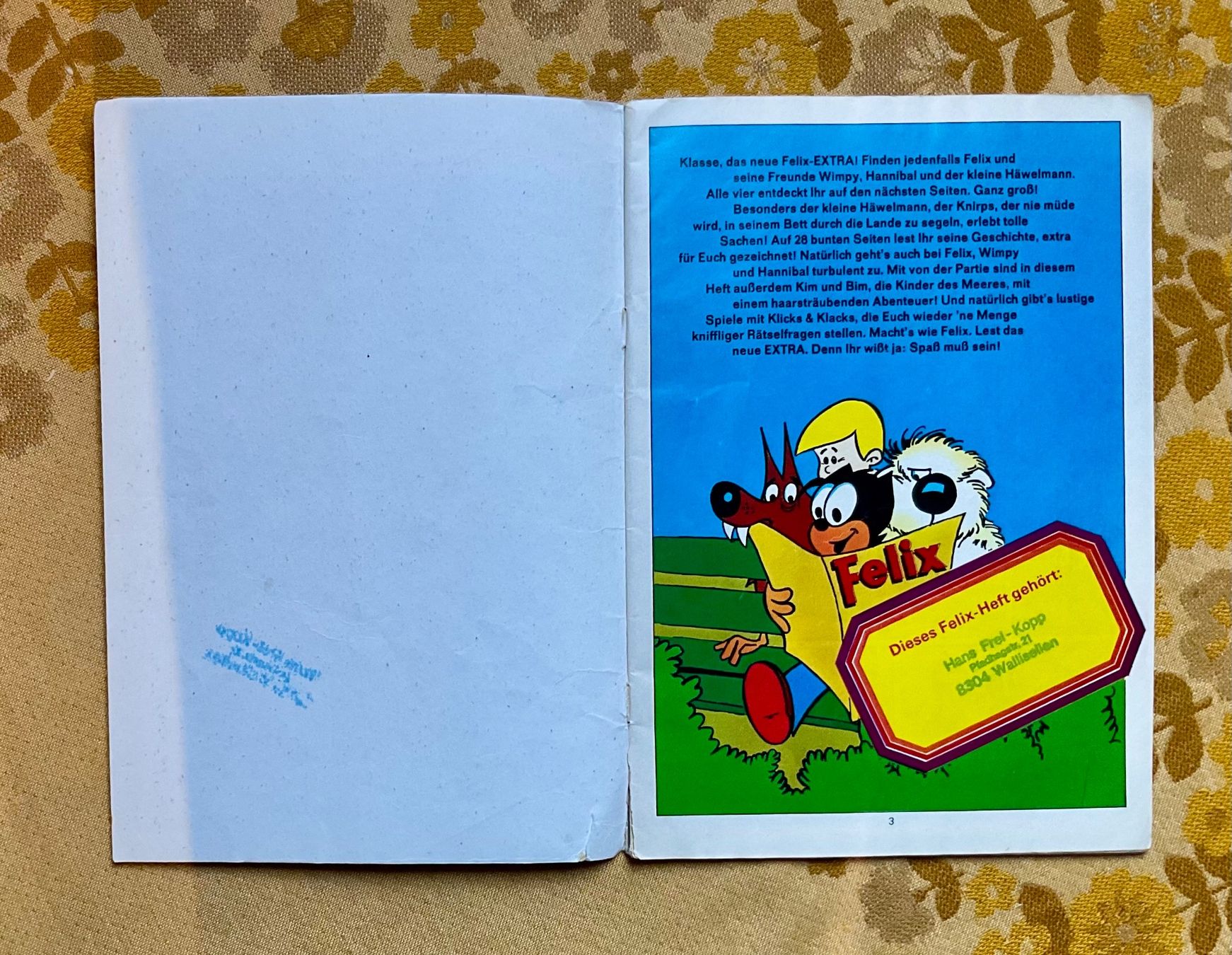 Comics: Felix Extra Heft Nr 19 von 1970 ? – Defekt aus Endingen von nathan05 1