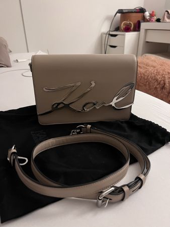 Karl Lagerfeld Umhängetasche beige