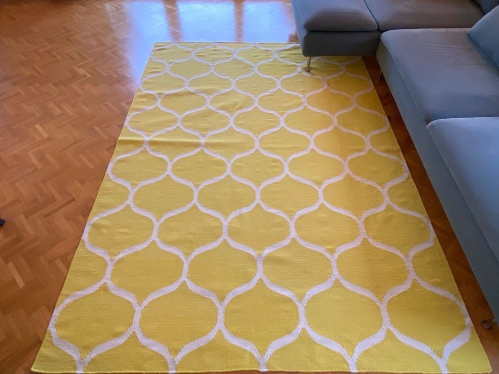 Ikea Teppich gelbe Wolle Kaufen auf Ricardo