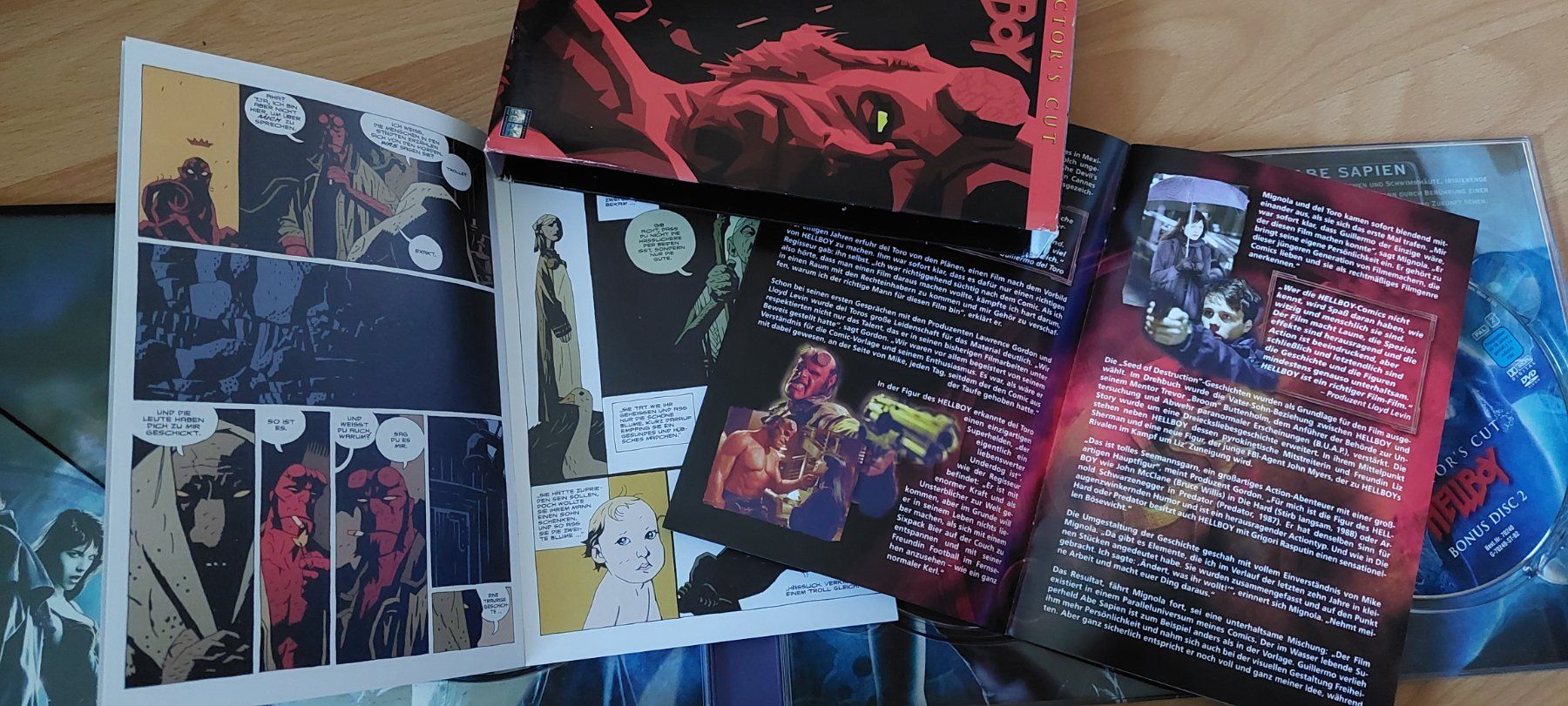 Tutti i DVDs: Hellboy Director's Cut 3 DVDs - vergriffen – Usato da Arbon venduto da mick1968 3