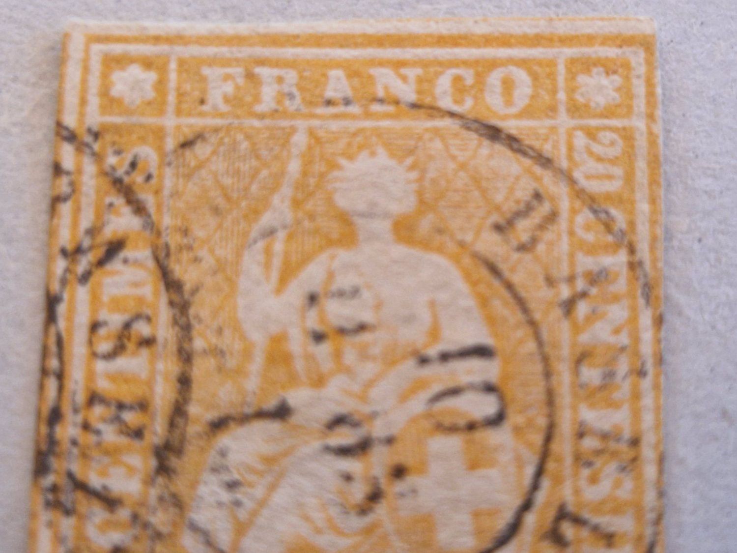 Alle Briefmarken: Strubel 25G, signiert, ab 1.- – Gebraucht aus Burgdorf von Glossy01 1