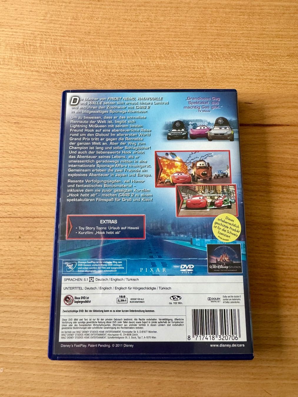 Tutti i DVDs: DVD - Cars 2 – Usato da Gersau venduto da walin_6442 2