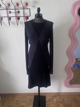 Stella McCartney Kleid Schwarz/Dunkelblau, Gr. 38