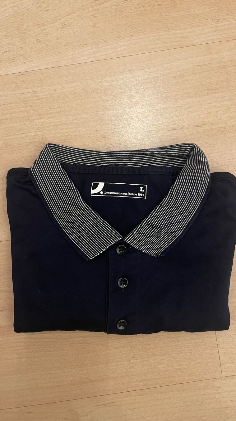 Magliette Polo: Herren Polo Dressmann dunkelblau  L – Nuovo (secondo la descrizione) da Wetzikon ZH venduto da Schrungus 1