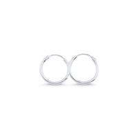 Ohrringe Creole 925 Silber rhodiniert fein Klassiker 16mm