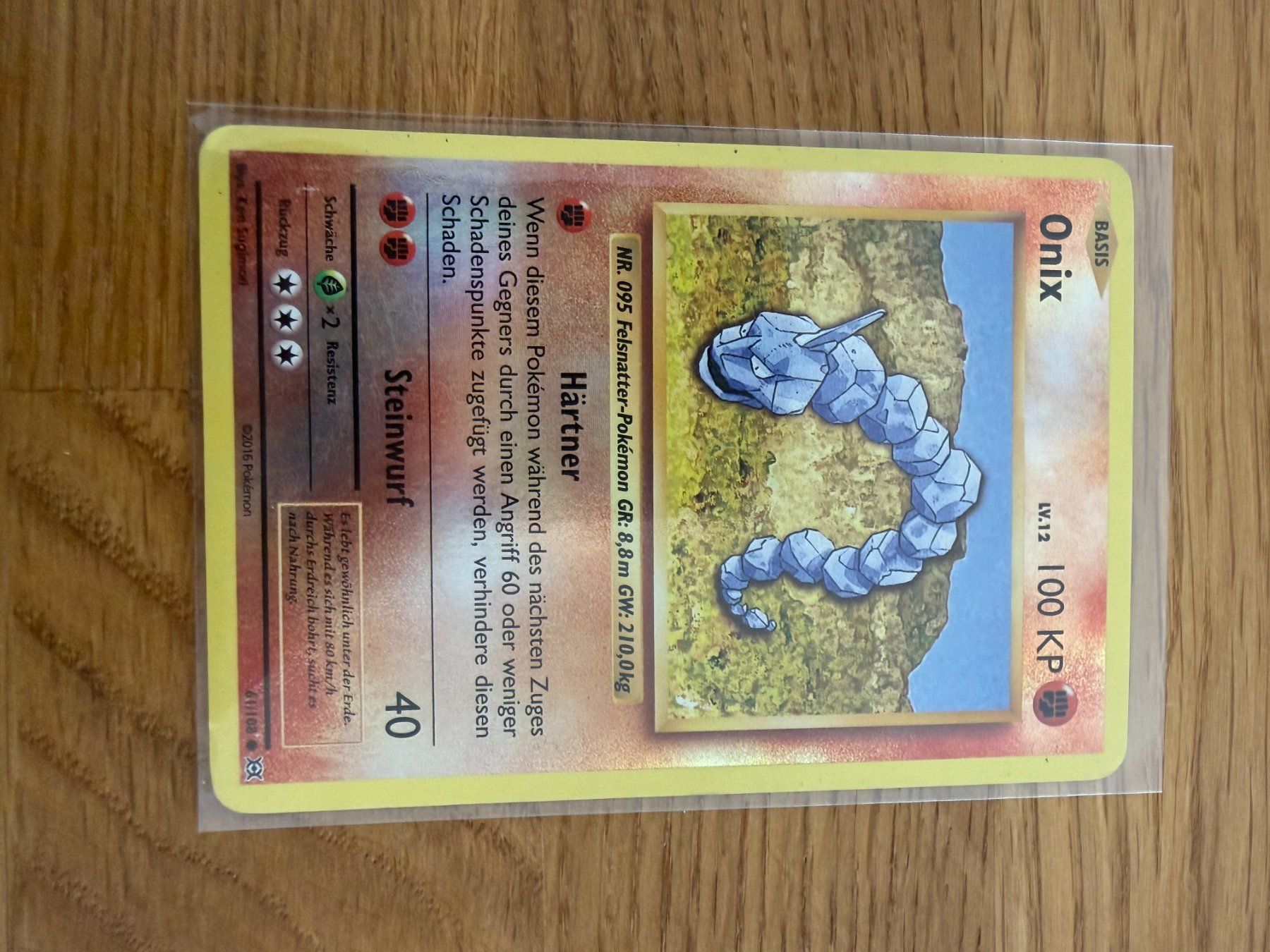 Pokémon Carte collezionabili: Onix 61/108 – Usato da Amriswil venduto da sim_nlb6