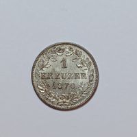 1 Kreuzer 1870 Württemberg unz