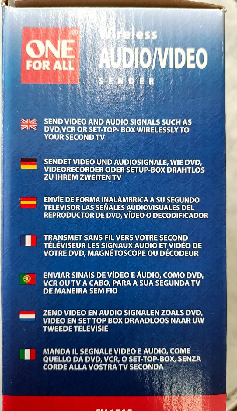 Lettore multimediale & Streamer: Wireless Audio/Video Sender – Nuovo e nell'imballaggio originale da Oberentfelden venduto da Obrist-Tv 2