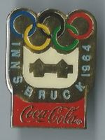 Coca-Cola Olympia Pin Innsbruck 1964