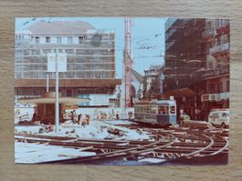 Altes orig. Foto Zürich Paradeplatz Bauarbeiten 1977