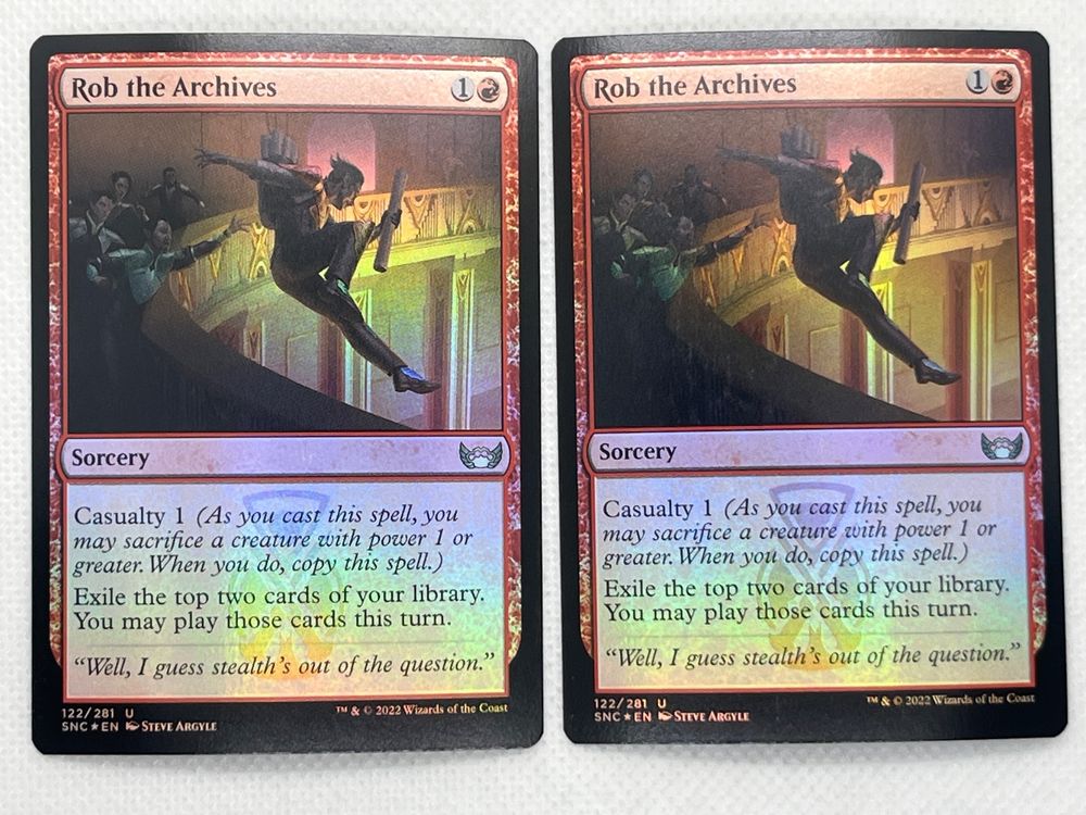 Magic Karte: 2x Rob the Archives Foil - Top Zustand! (Gebraucht) in ...