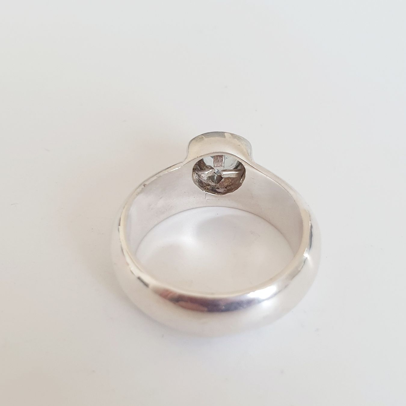 Anelli: Silberring 925 mit hellblauem Stein, Grösse 18.2 mm – Usato da Kreuzlingen venduto da Wunderkiste123 8