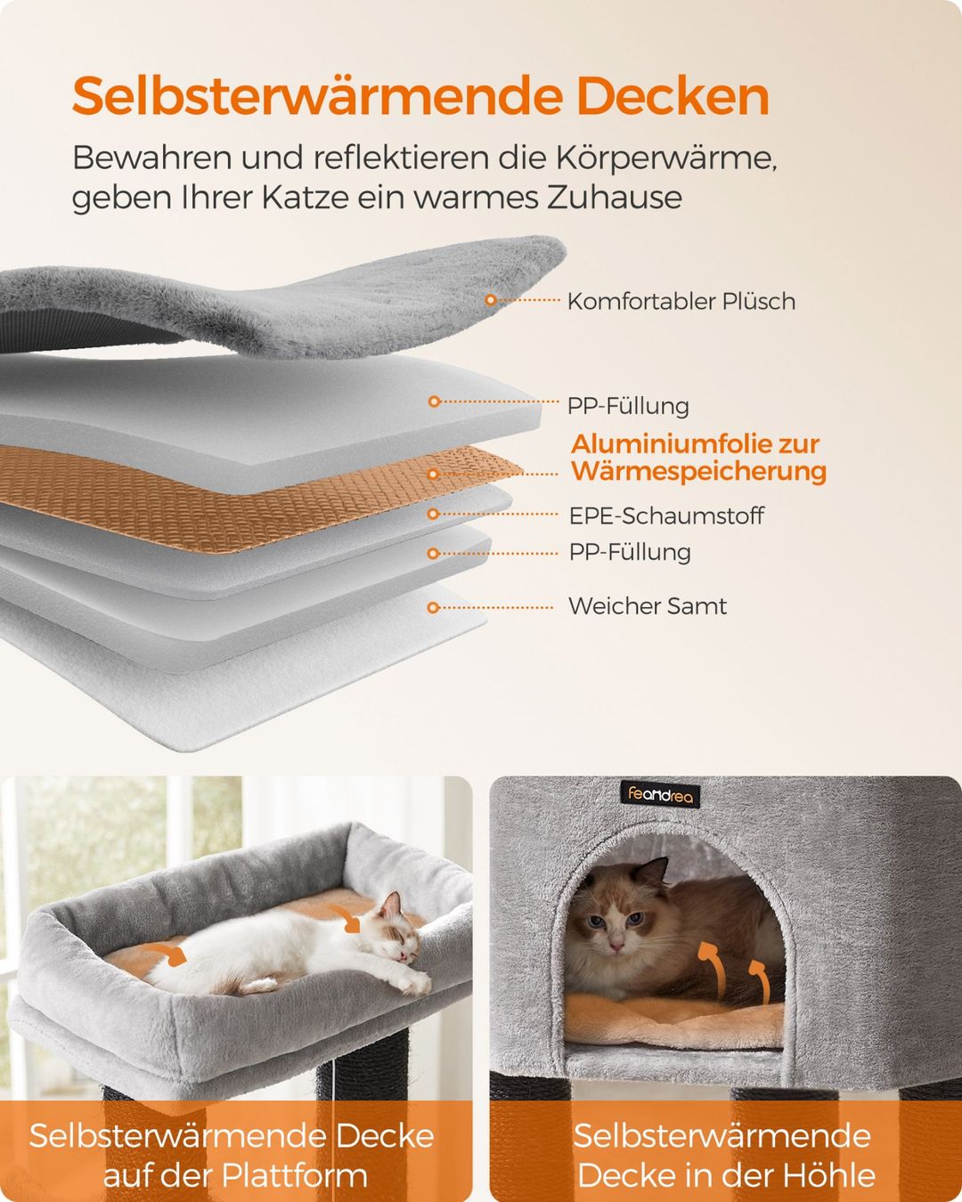 Tiragraffi: Kratzbaum Groß Katzenbaum Plattform Höhle HERMES – Nuovo (secondo la descrizione) da Lachen SZ venduto da MAMORU-MOEBEL 3