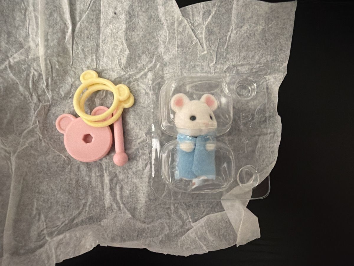 Figuren: Sylvanian Families Maus mit Spielzeug – Neu (gemäss Beschreibung) aus wynigen von Birnenmus
