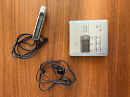 Minidisc Recorder Sony MZ-R55 silber mit Fernbedienung