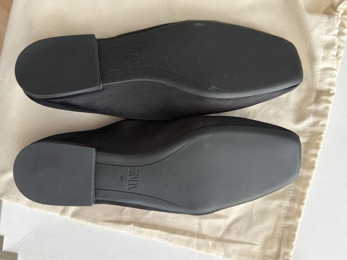 Zara Scarpe da donna: Zara Pantolletten schwarz/satin – Nuovo e nell'imballaggio originale da Wohlen AG venduto da Seeblick77 3
