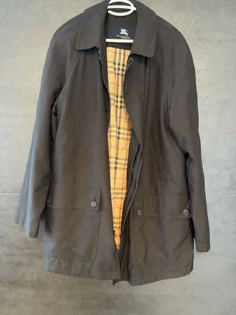 Burberry London Jacke schwarz Nova-Check-Futter Gr. 48