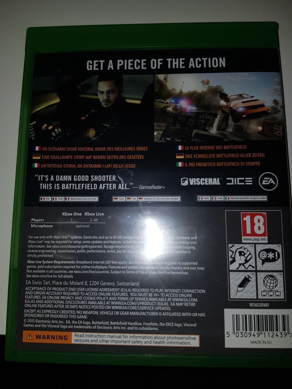 Microsoft Spiele: BATTLEFIELD Hardline für XBOX ONE – Gebraucht aus Emmenbrücke von prisan_LU 2