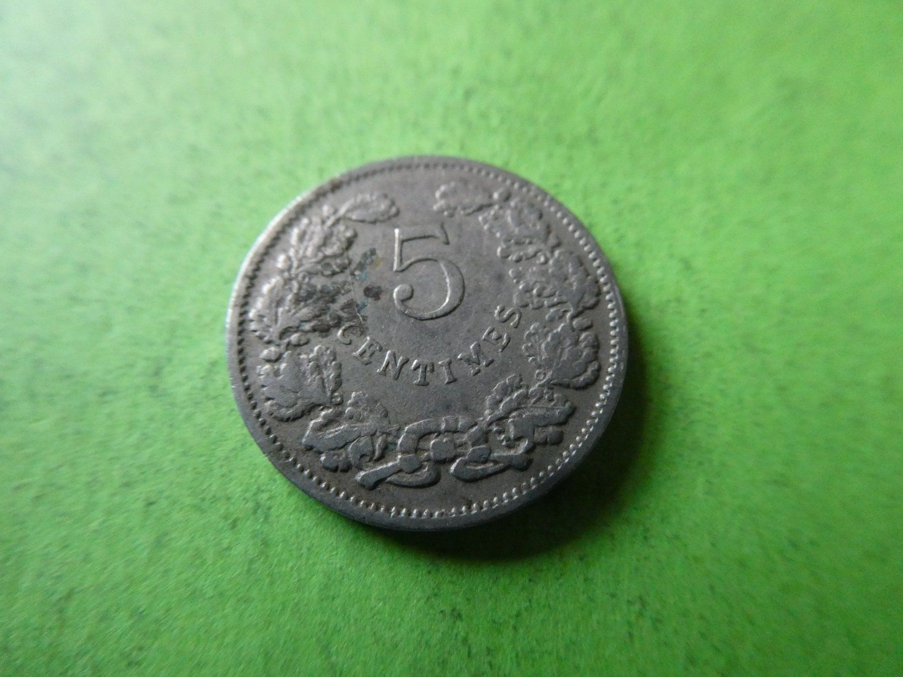 Tutti le monete: Luxemburg 1908, 5 Cents – Usato da Hinterforst venduto da Rohusri 1
