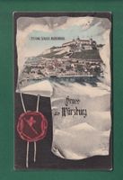 Gruss aus WÜRZBURG - Festung Schloss Marienberg // Rück verl
