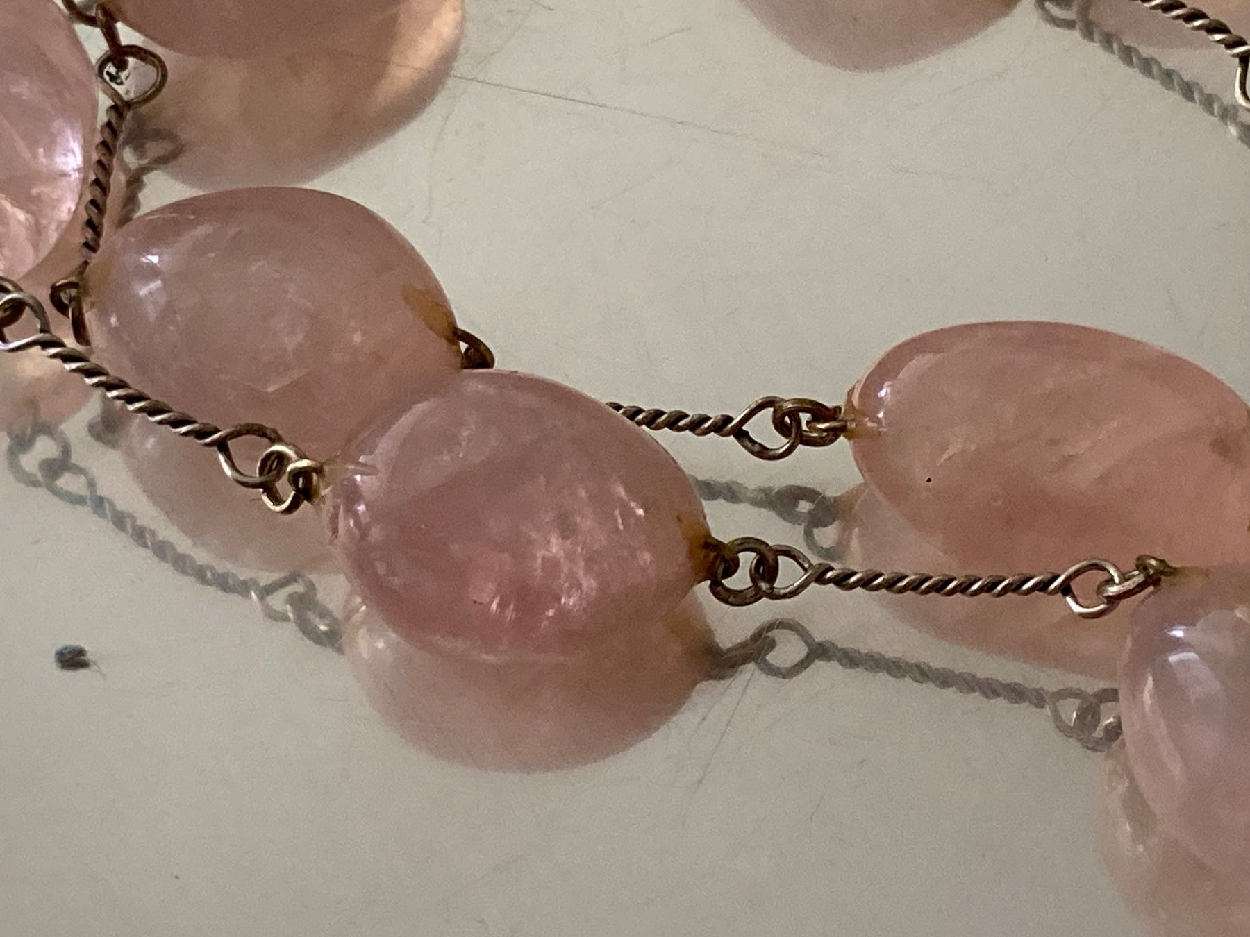 Colliers: Collier vintage en Quartz Rose – D'occasion à Marly par Antigona71 3