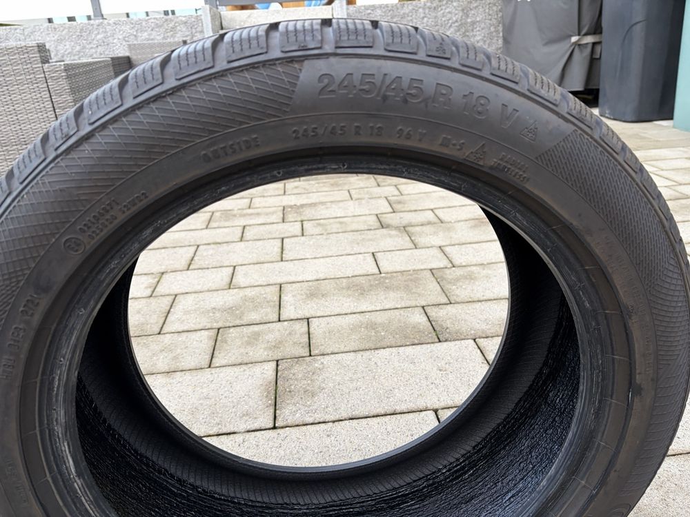 Continental 245/45 R18 96V Winterreifen Neuwertig! (Gebraucht) in ...