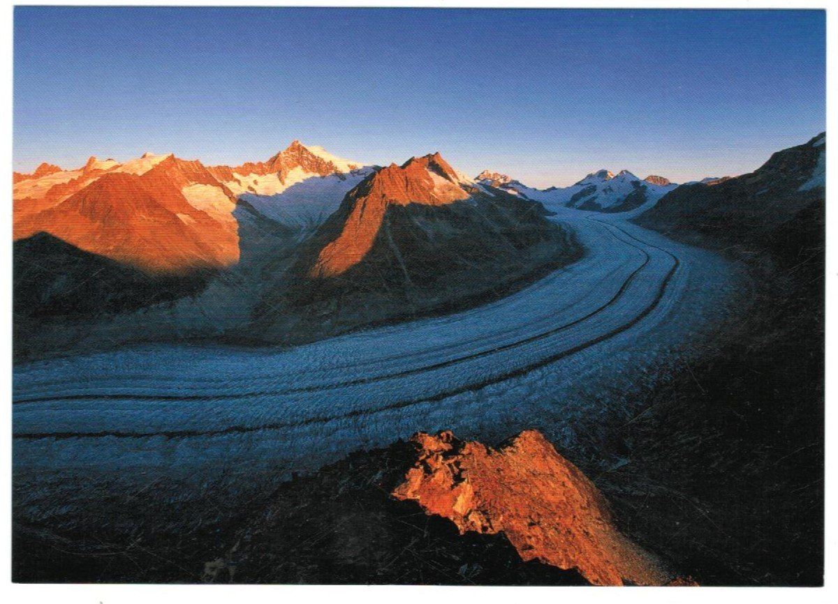 Cartoline postali: AK Grosser Aletschgletscher – Usato da Zürich venduto da Tolima194