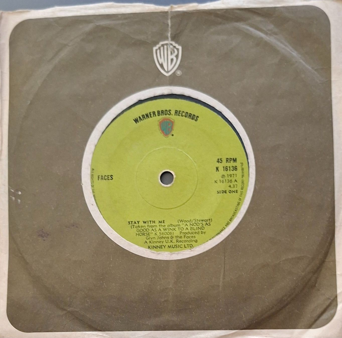 Dischi in vinile: Vinyl-Single Faces - Stay With Me – Usato da Langenthal venduto da Modo39