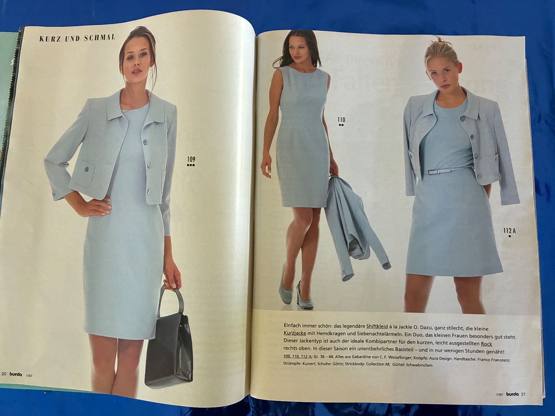 Cartamodelli: Burda Moden 1997 Schnittmuster Nähen Schneiderei Design – Usato da Aarwangen venduto da nemkin61 4