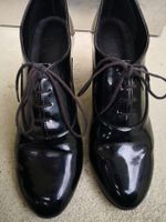 Schwarze Lackschuhe mit Absatz von American Apparel, Gr. 39