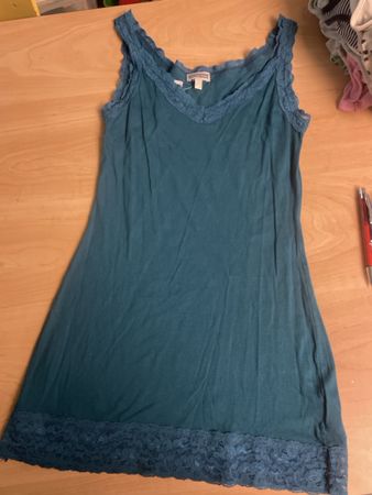Street One Top Gr. 34 Petrolfarben mit Spitze