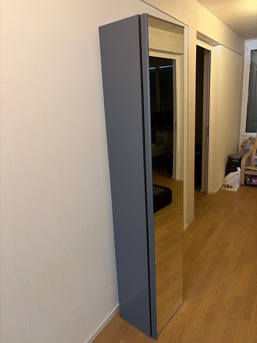 Scaffali: Wandregal Spiegel Glas schwarz lang – Usato da Inwil venduto da mat_mh2s 2