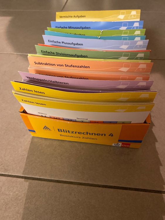 Lernkarten Mathematik Blitzrechnen 4. Klasse (Gebraucht) in Uttigen für